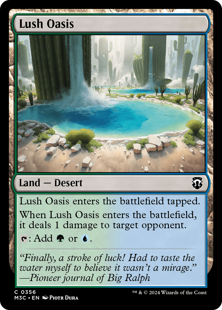 Lush Oasis (Ripple Foil) [Modern Horizons 3 Commander] | Grognard Games