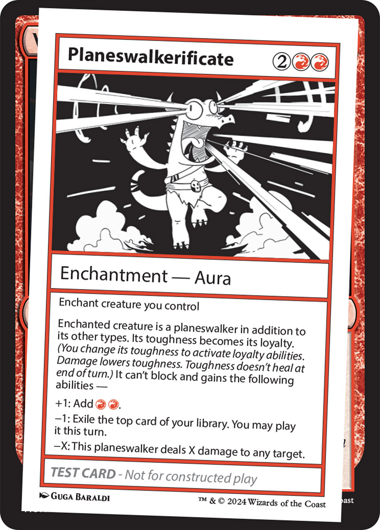 Planeswalkerificate [Mystery Booster 2 Playtest Cards] | Grognard Games