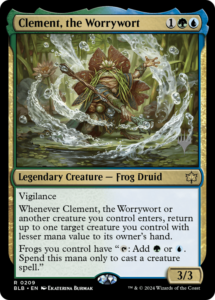 Clement, the Worrywort (Promo Pack) [Bloomburrow Promos] | Grognard Games