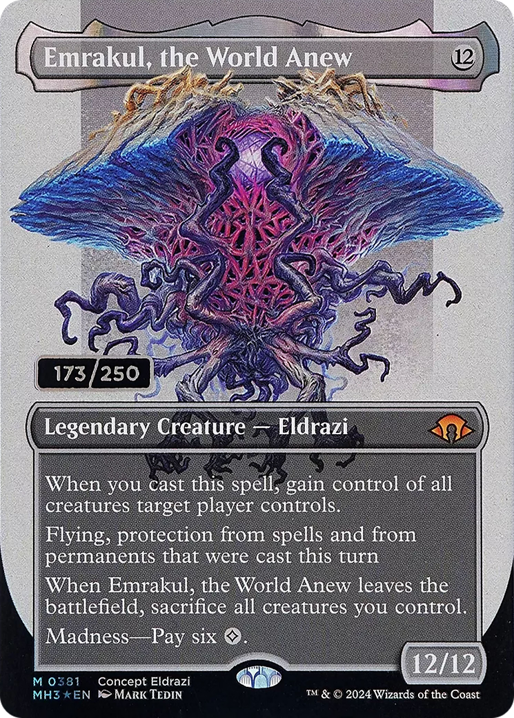 Emrakul, the World Anew (Borderless) (Serial Numbered) [Modern Horizons 3] | Grognard Games