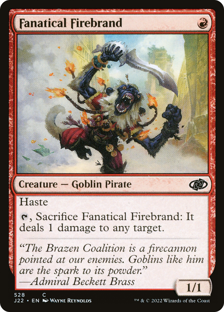 Fanatical Firebrand [Jumpstart 2022] | Grognard Games