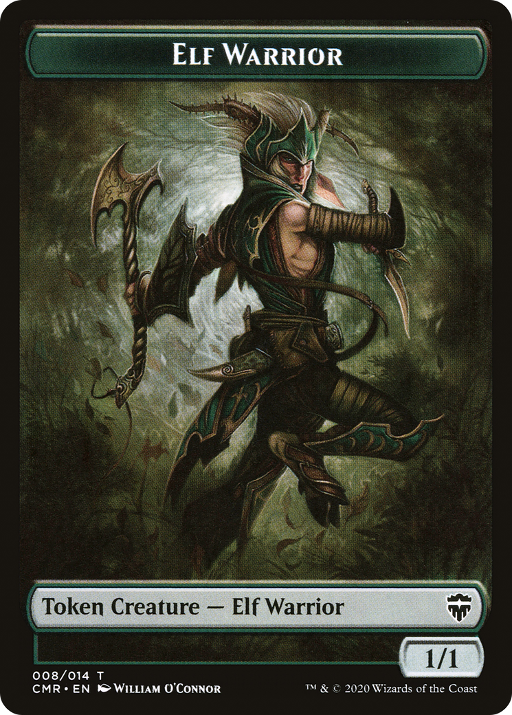 Elf Warrior Token [Commander Legends Tokens] | Grognard Games
