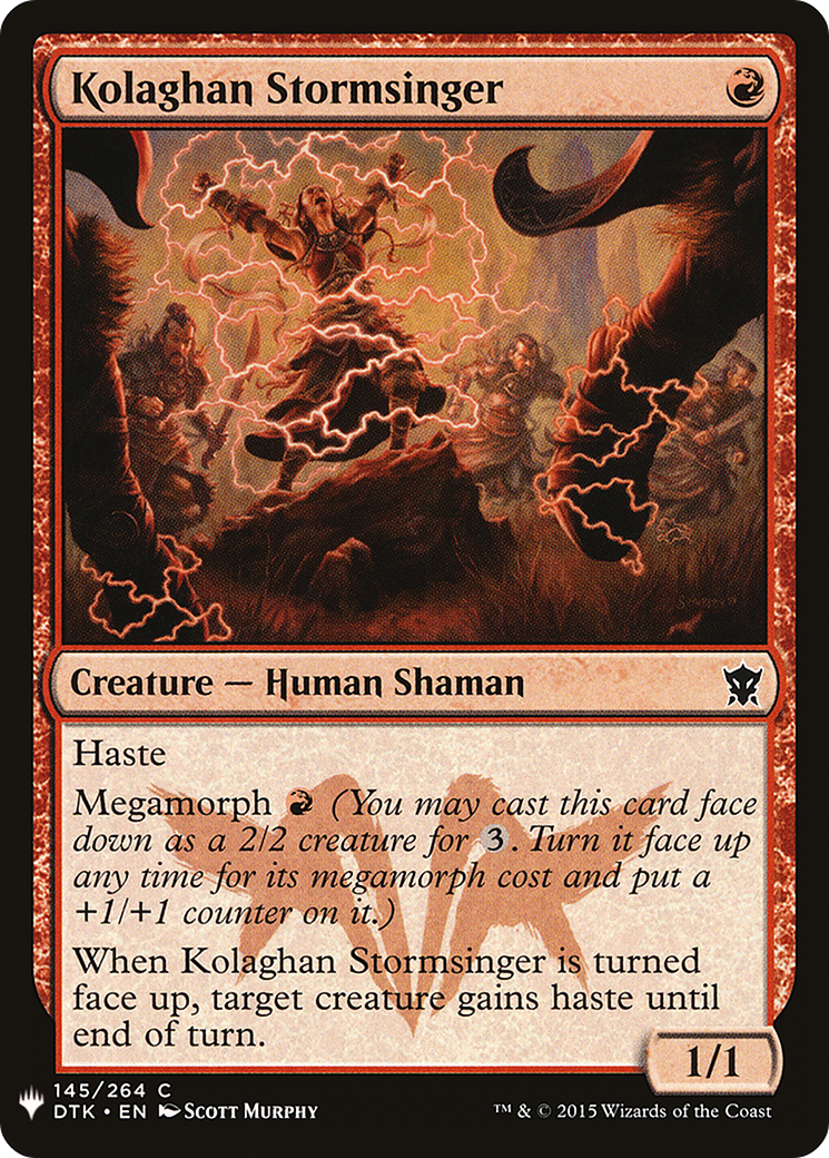 Kolaghan Stormsinger [Mystery Booster] | Grognard Games