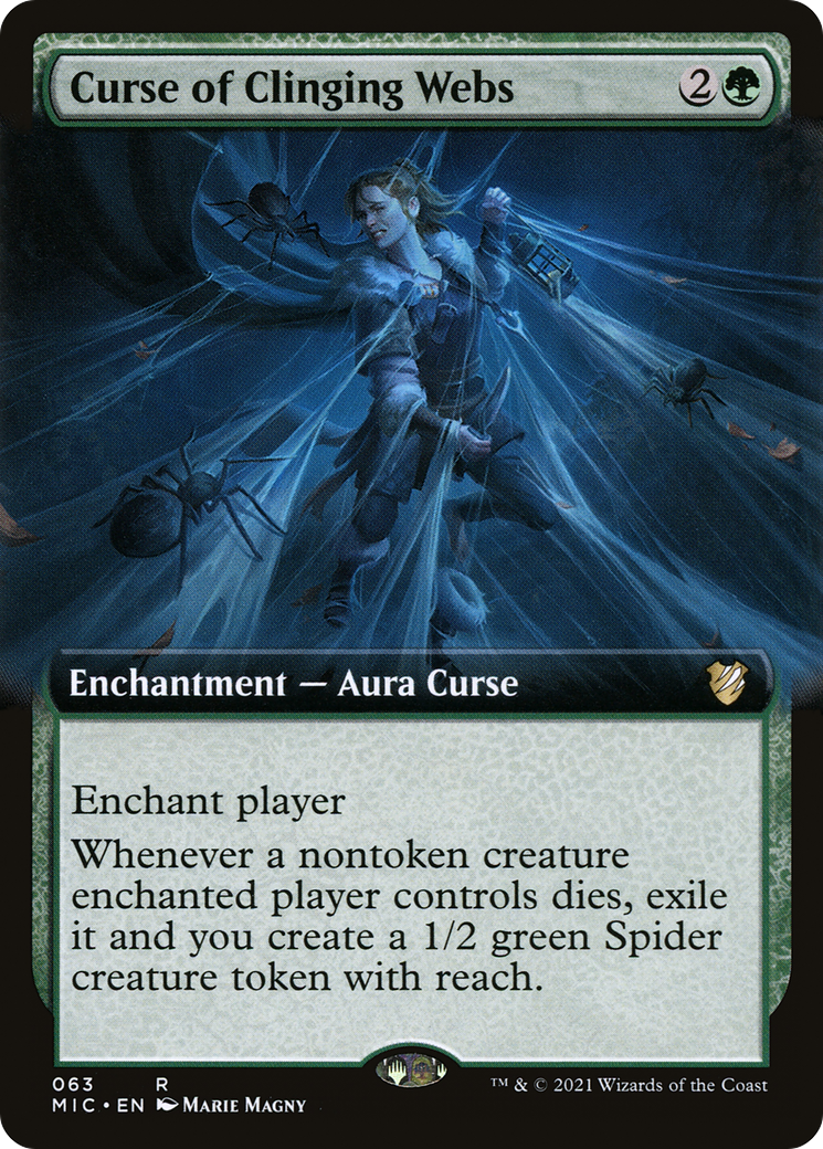 Curse of Clinging Webs (Extended) [Innistrad: Midnight Hunt Commander] | Grognard Games