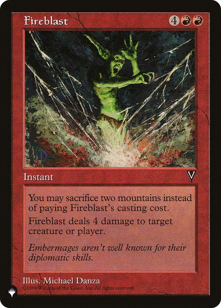 Fireblast [The List] | Grognard Games
