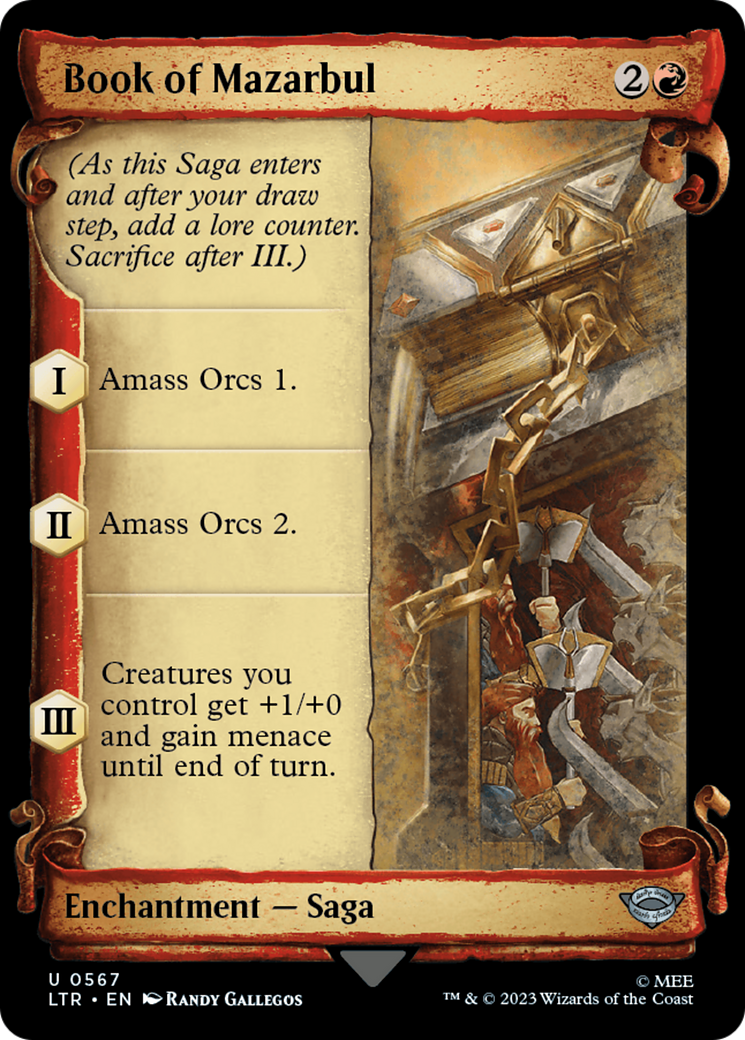 Book of Mazarbul [The Lord of the Rings: Tales of Middle-Earth Showcase Scrolls] | Grognard Games