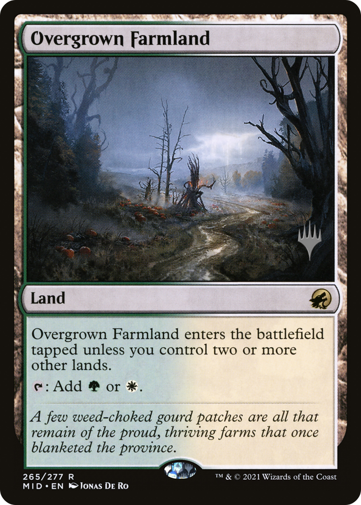 Overgrown Farmland (Promo Pack) [Innistrad: Midnight Hunt Promos] | Grognard Games