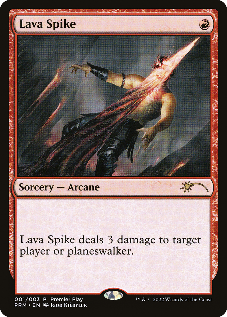 Lava Spike (Premier Play) [Pro Tour Promos] | Grognard Games