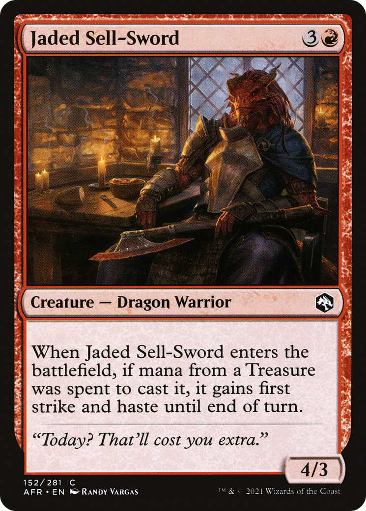 Jaded Sell-Sword [Dungeons & Dragons: Adventures in the Forgotten Realms] | Grognard Games