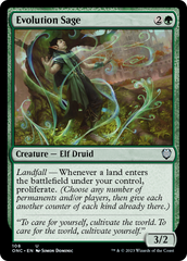 Evolution Sage [Phyrexia: All Will Be One Commander] | Grognard Games