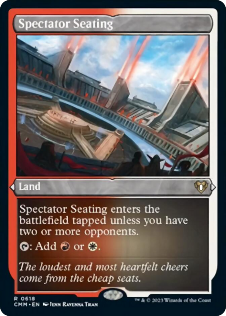 Spectator Seating (Foil Etched) [Commander Masters] | Grognard Games