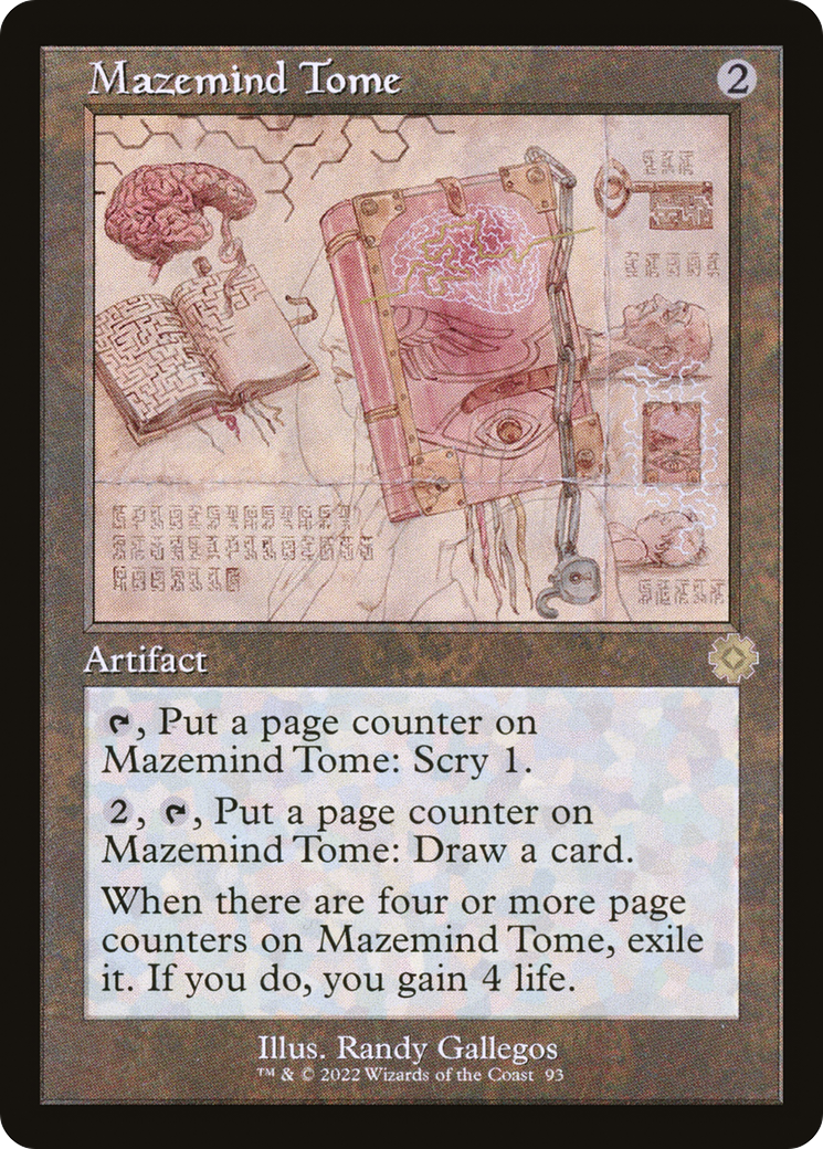 Mazemind Tome (Retro Schematic) [The Brothers' War Retro Artifacts] | Grognard Games
