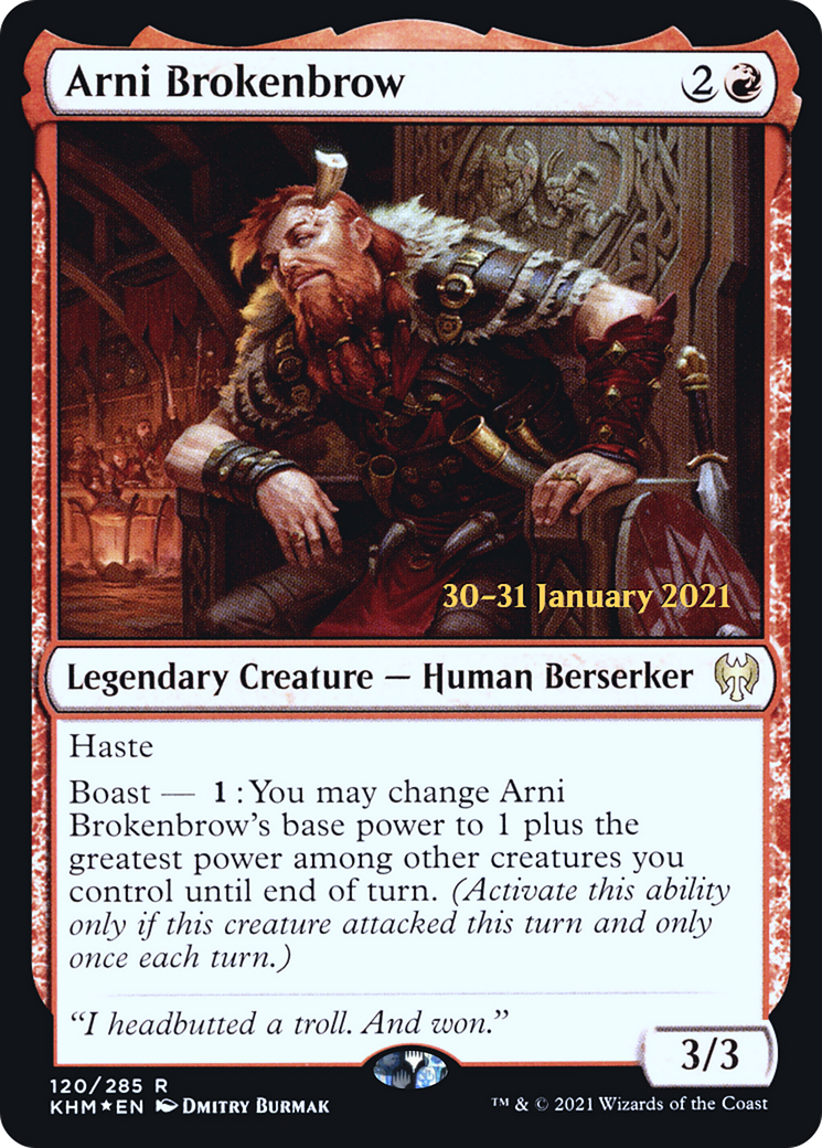 Arni Brokenbrow [Kaldheim Prerelease Promos] | Grognard Games