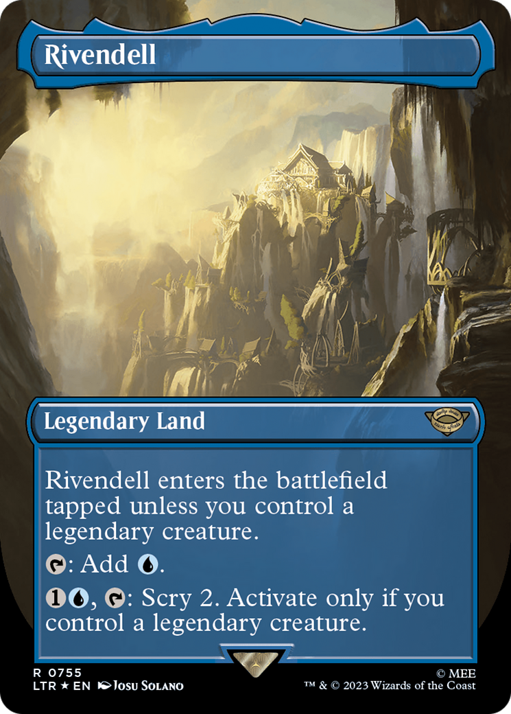 Rivendell (Borderless) (Surge Foil) [The Lord of the Rings: Tales of Middle-Earth] | Grognard Games