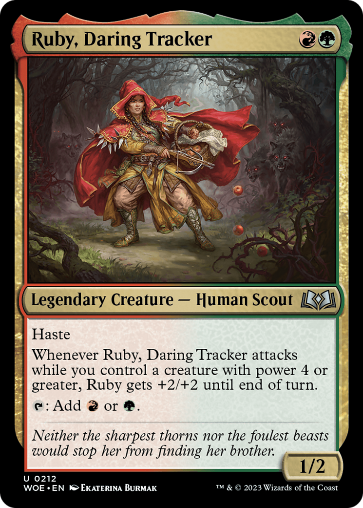 Ruby, Daring Tracker [Wilds of Eldraine] | Grognard Games