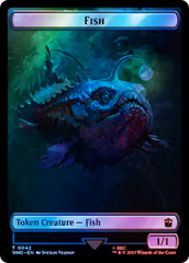 Fish // Mark of the Rani Double-Sided Token (Surge Foil) [Doctor Who Tokens] | Grognard Games