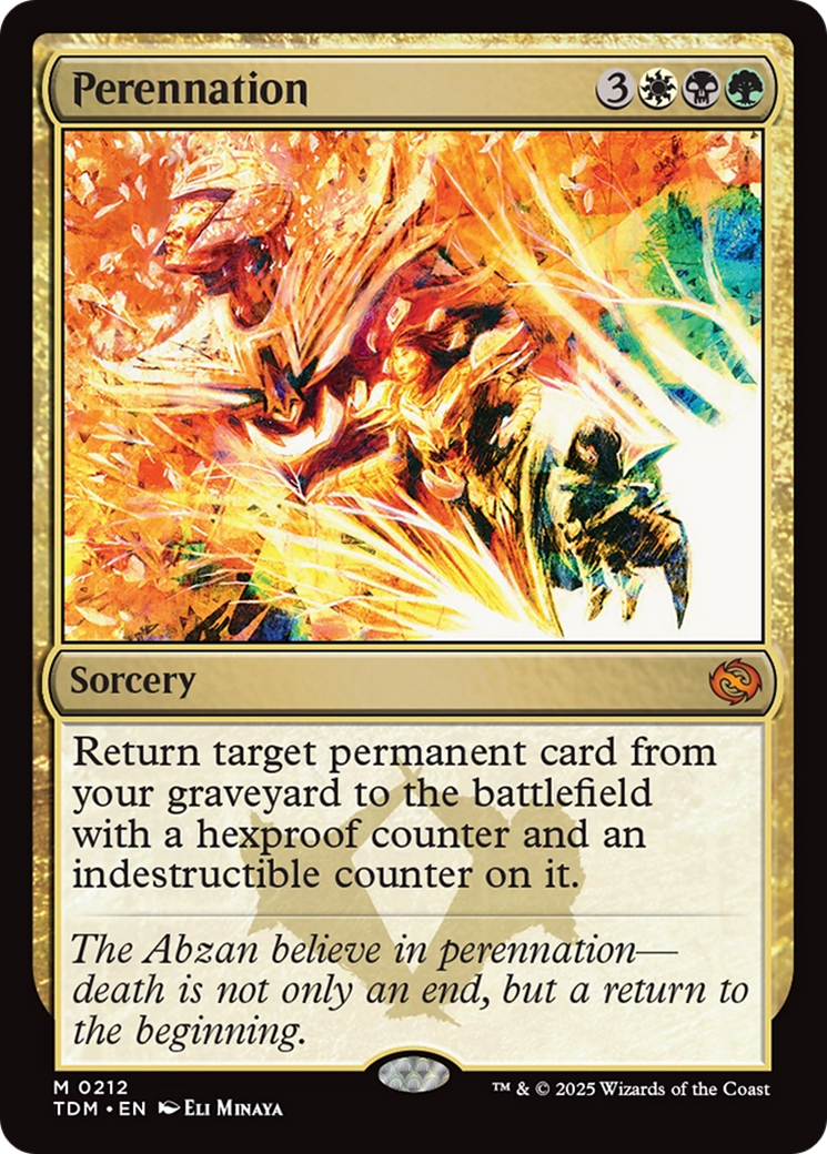 Perennation (TDM-212) - Tarkir: Dragonstorm Foil | Grognard Games
