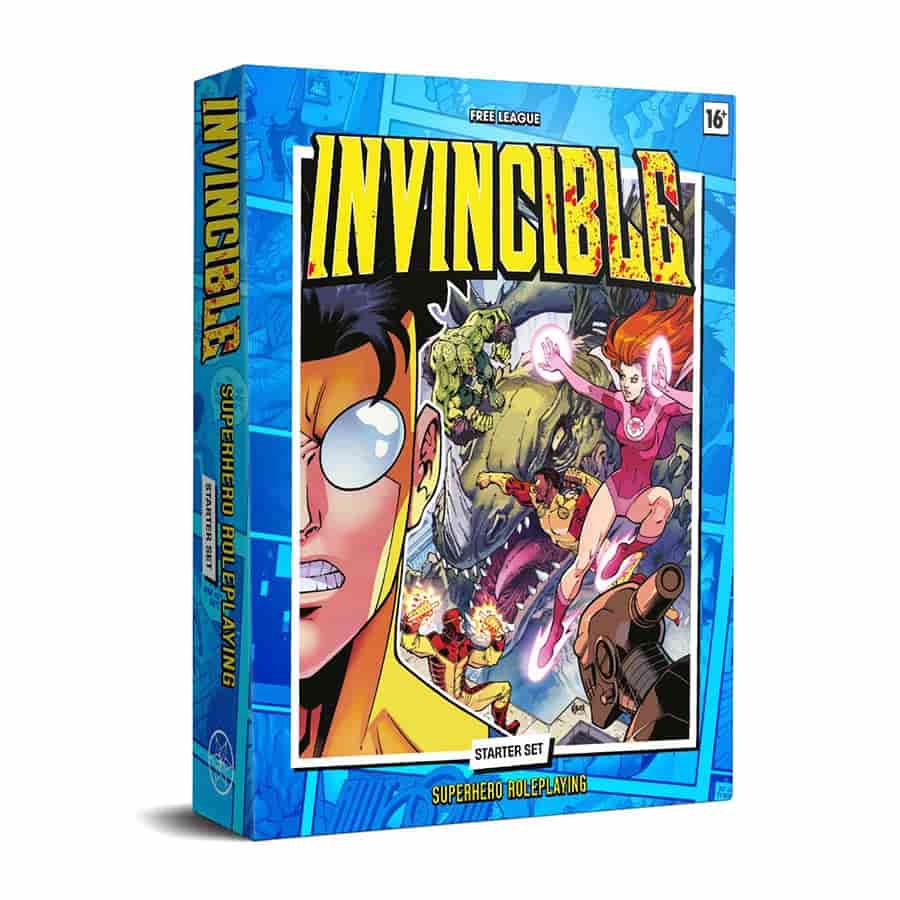 INVINCIBLE RPG: SUPERHERO ROLEPLAYING STARTER SET (Pre-Order now, Available 07/30/2026) (Copy) | Grognard Games