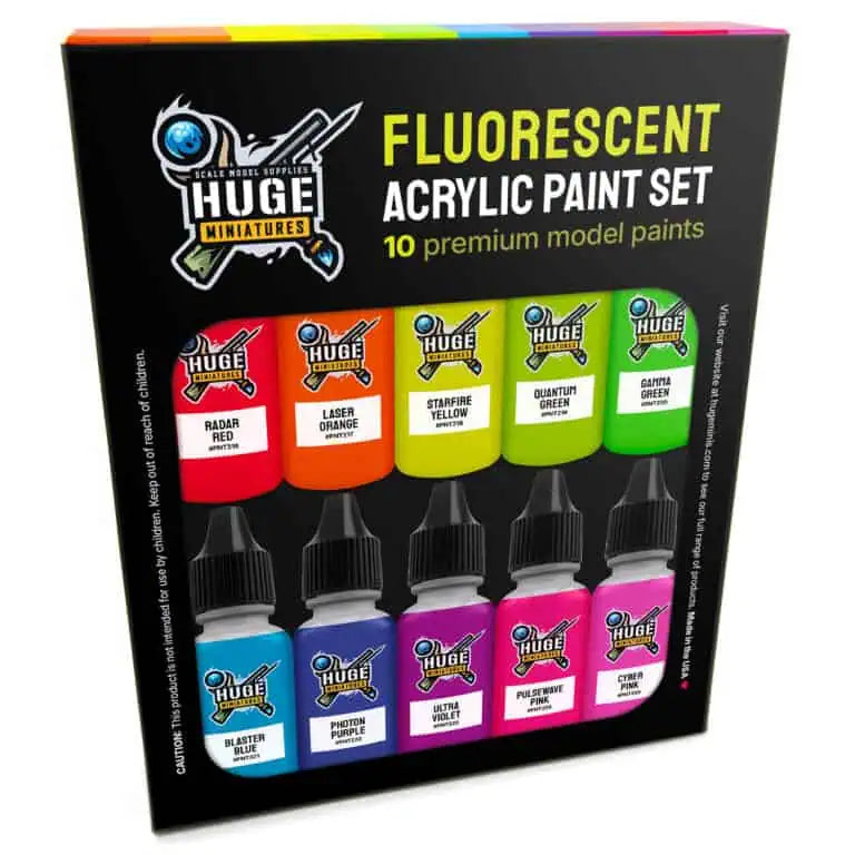 Huge Miniatures Fluorescent Paint Box | Grognard Games