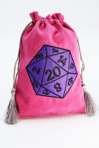 Dice Bag - Purple D20 | Grognard Games