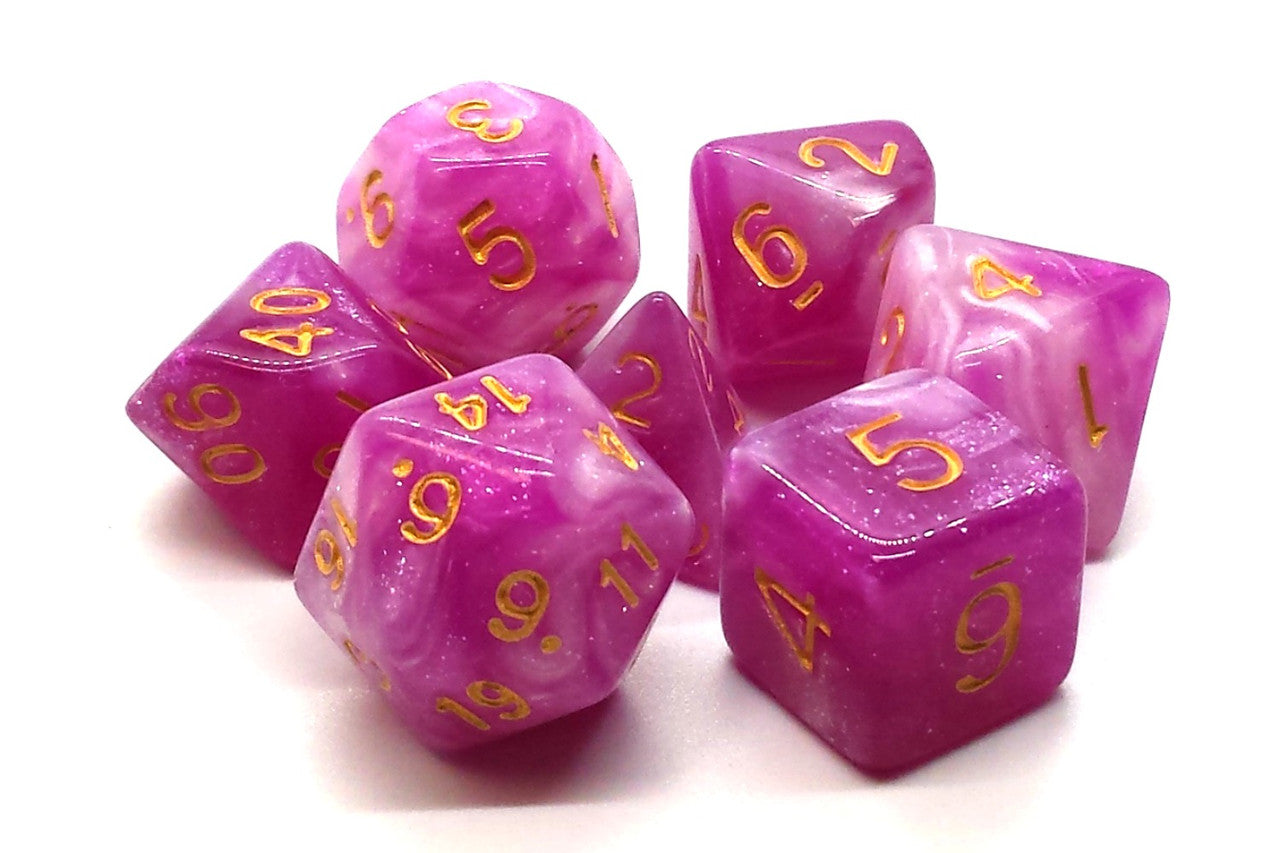 Old School Dice and Accessories Galaxy Dice - First Kiss | Grognard Games