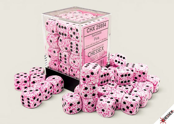 CHX25954 Speckled Pink 12mm (36) | Grognard Games
