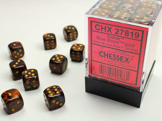 CHX27819 Scarab Blue Blood/Gold | Grognard Games