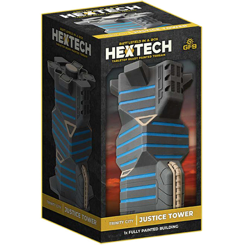 HEXT06 Battlefield in a Box: HexTech - Justice Tower | Grognard Games