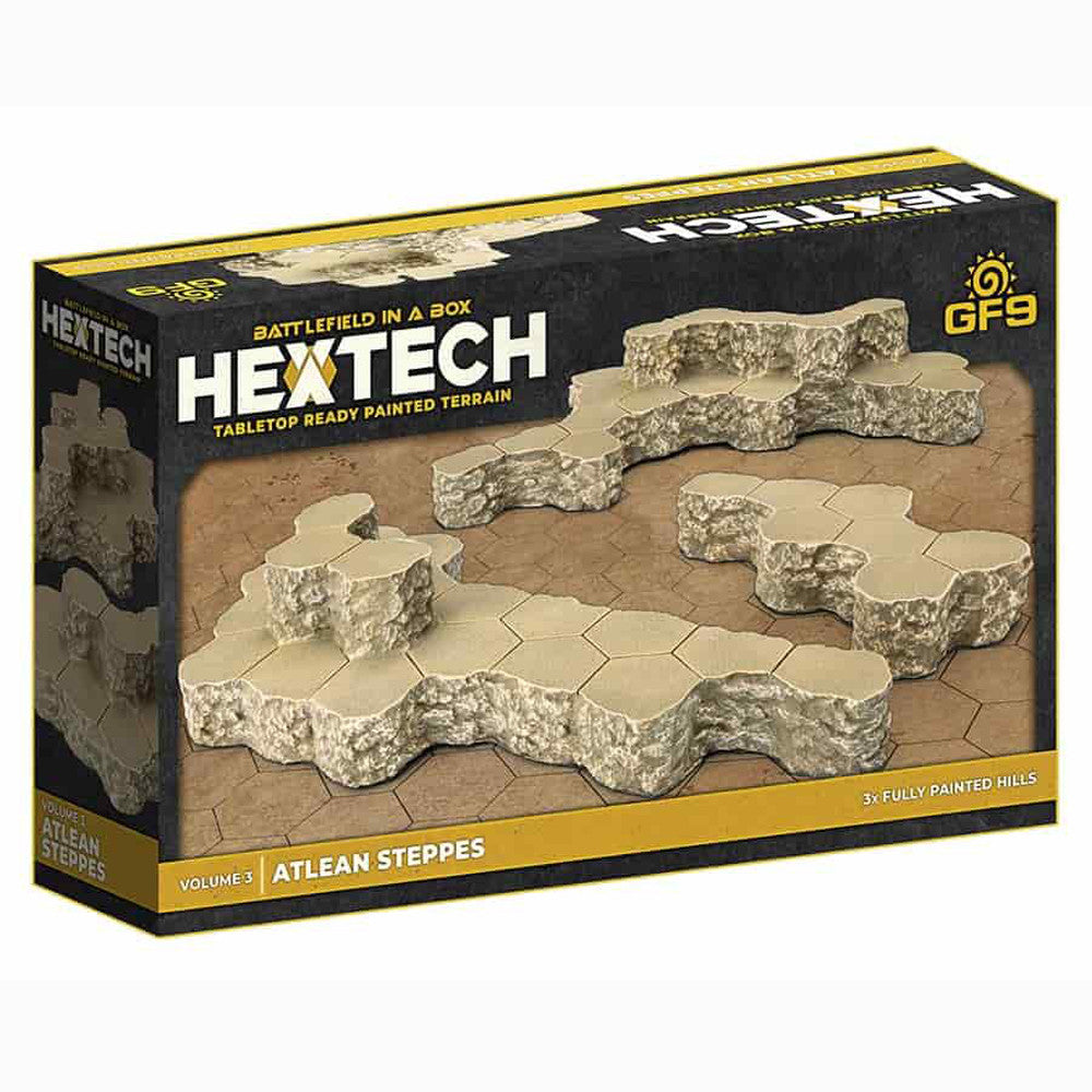 Battlefield in a Box: Hextech Terrain - Atlean Steppes Volume 3 | Grognard Games