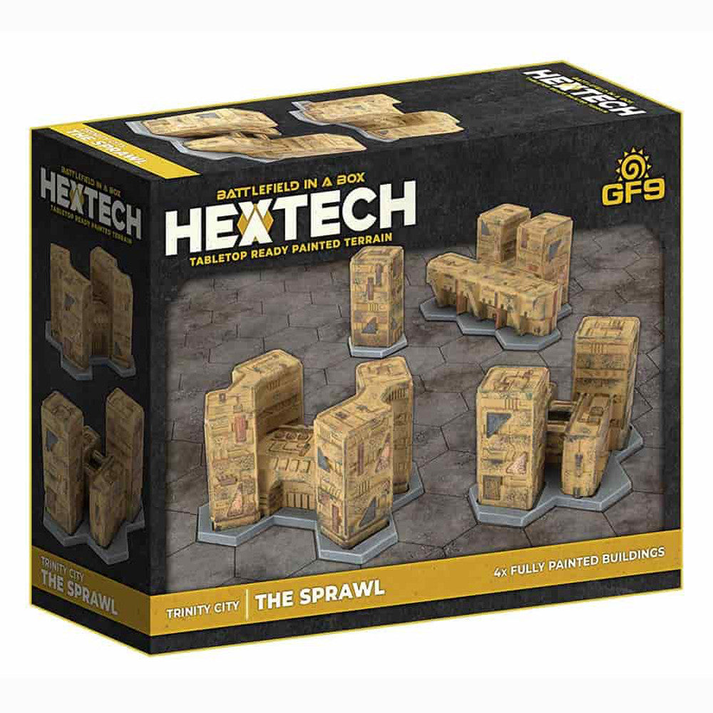 Battlefield in a Box: Hextech Terrain - Trinity City - The Sprawl | Grognard Games