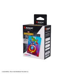 GAMEGENIC: MAGIC THE GATHERING: MSH MARVEL SUPER HEROES: PREMIUM ART SLEEVES: CAPTAIN AMERICA TEAM LEADER | Grognard Games