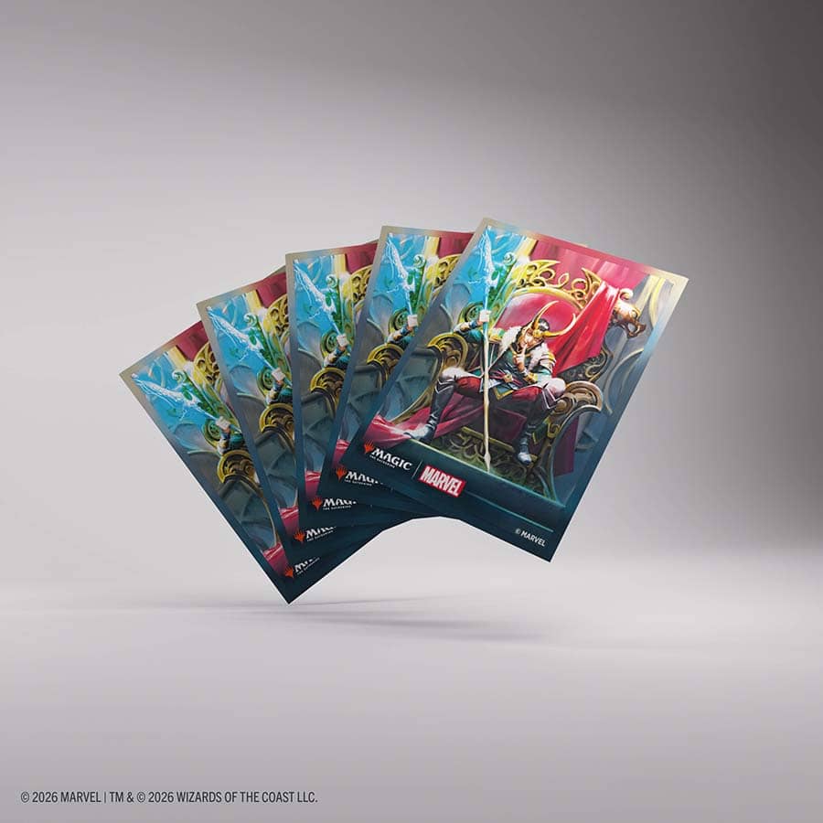 GAMEGENIC: MAGIC THE GATHERING: MSH MARVEL SUPER HEROES: PREMIUM ART SLEEVES: LOKI AND DOCTOR DOOM | Grognard Games