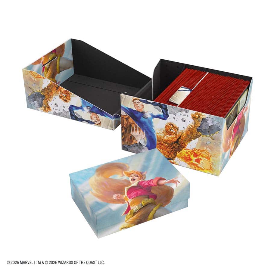 GAMEGENIC: MAGIC THE GATHERING: MSH MARVEL SUPER HEROES: SOFT CRATE 100 XL SIDELOADING: THE FANTASTIC FOUR AND GO NUTS! | Grognard Games