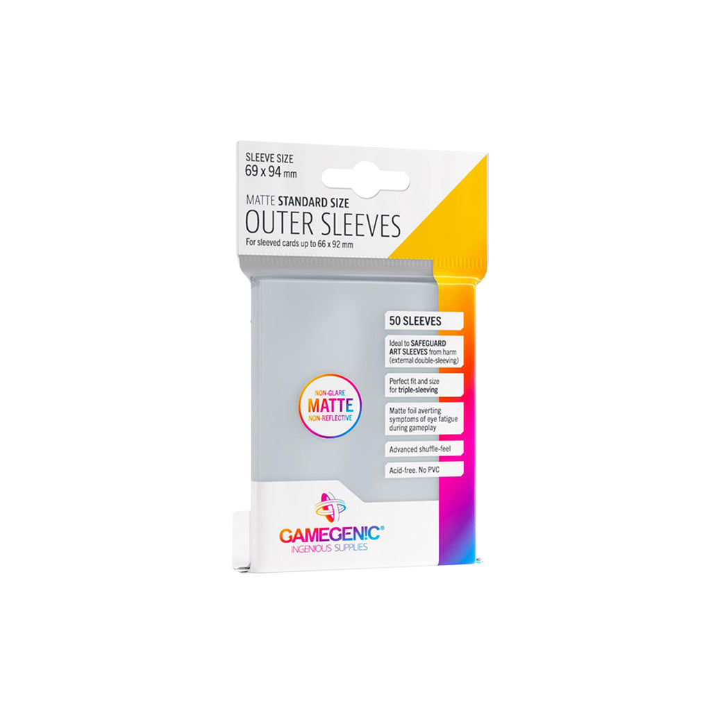 Gamegenic OUTER SLEEVES MATTE STANDARD SIZE | Grognard Games