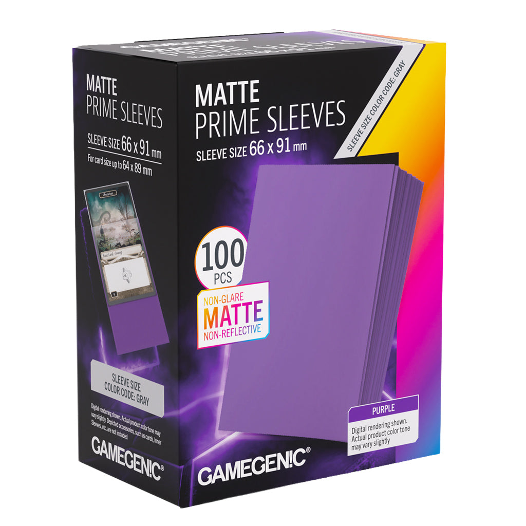 Gamegenic Matte Prime Sleeves 66x91 | Grognard Games