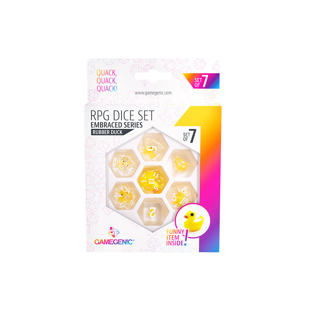 EMBRACED SERIES - RUBBER DUCK - RPG DICE SET (7PCS) | Grognard Games
