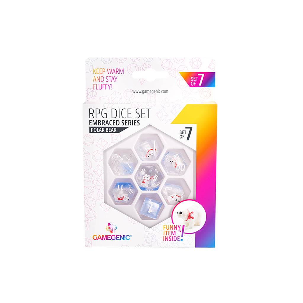 EMBRACED SERIES - POLAR BEAR - RPG DICE SET (7PCS) | Grognard Games