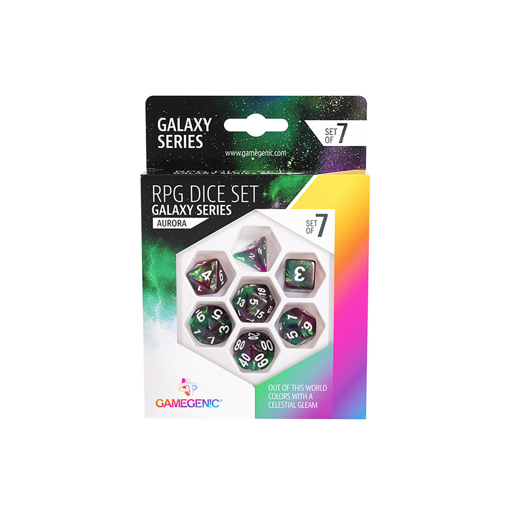 GALAXY SERIES - AURORA - RPG DICE SET (7PCS) | Grognard Games