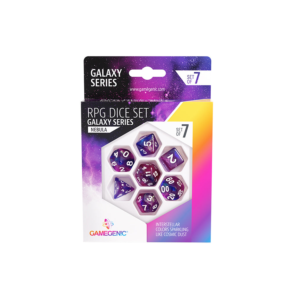 GALAXY SERIES - NEBULA - RPG DICE SET (7PCS) | Grognard Games