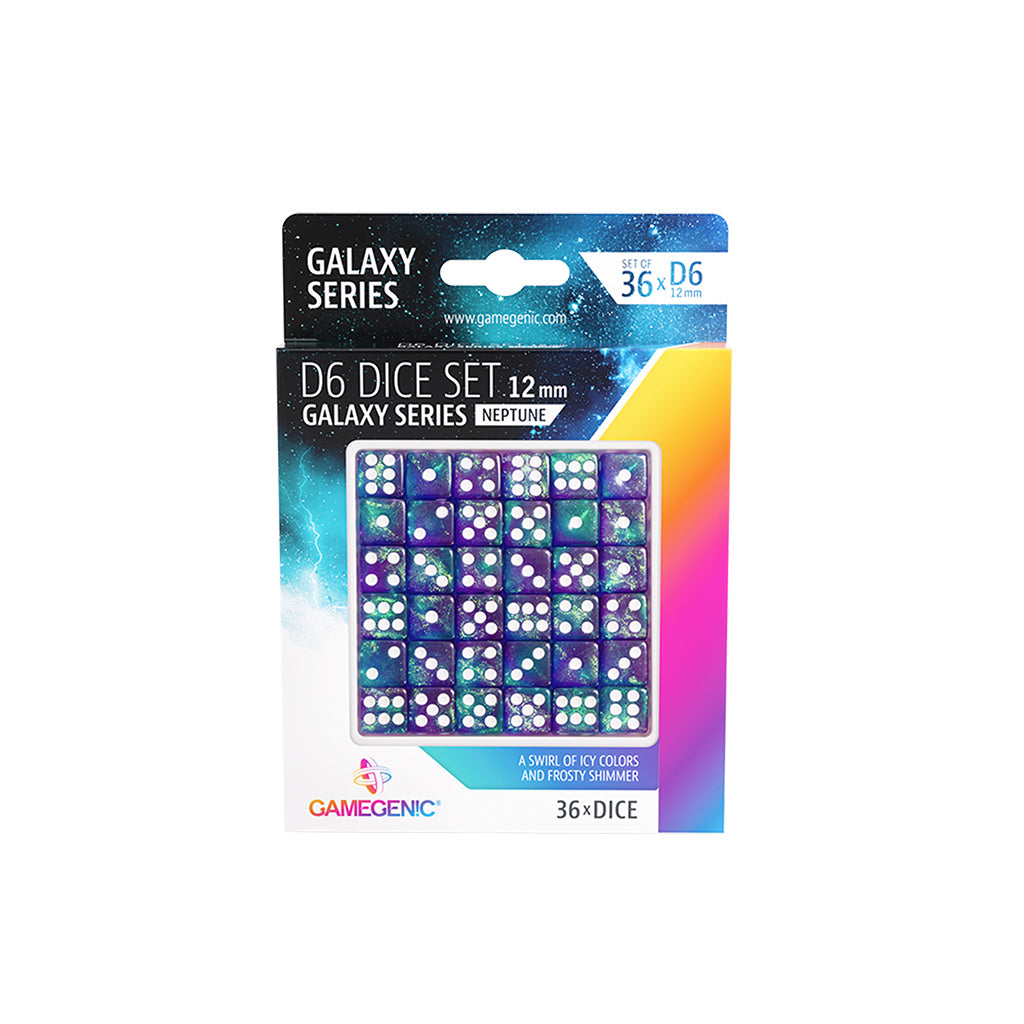 GALAXY SERIES - NEPTUNE - D6 DICE SET 12 MM (36 PCS) | Grognard Games