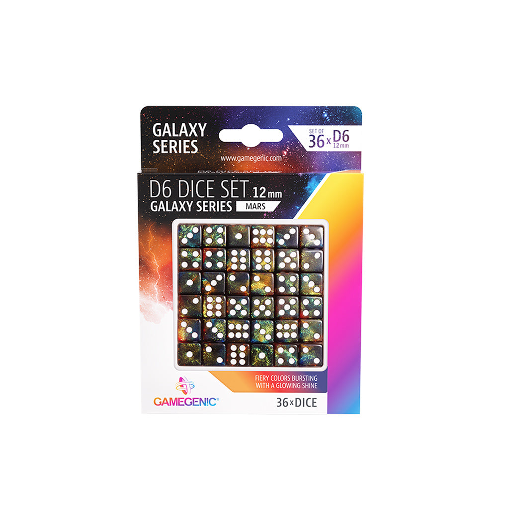GALAXY SERIES - MARS - D6 DICE SET 12 MM (36 PCS) | Grognard Games
