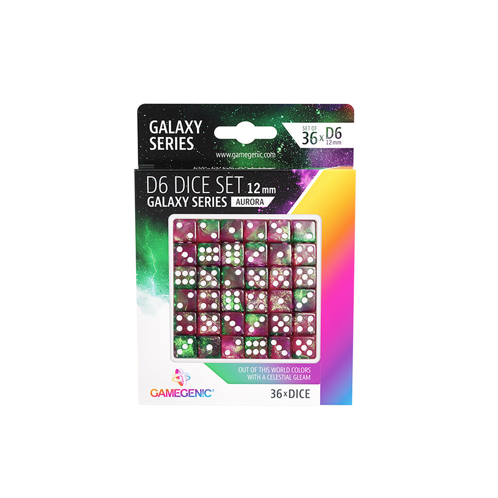 GALAXY SERIES - AURORA - D6 DICE SET 12 MM (36 PCS) | Grognard Games