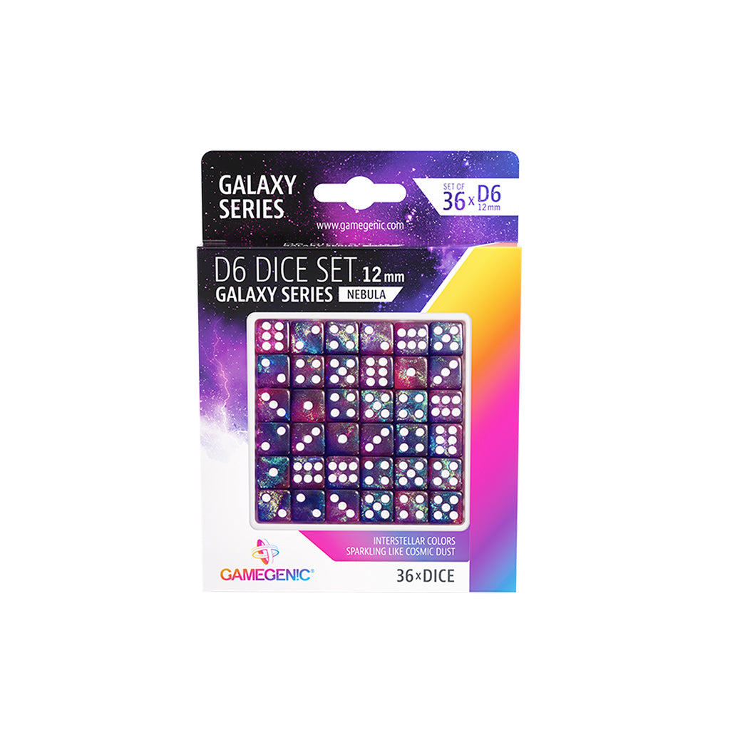 GALAXY SERIES - NEBULA - D6 DICE SET 12 MM (36 PCS) | Grognard Games