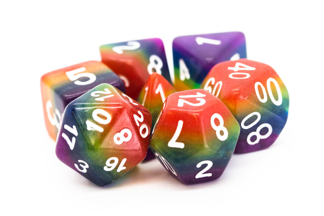 Old School Dice and Accessories Gradients Dice - Rainbow | Grognard Games