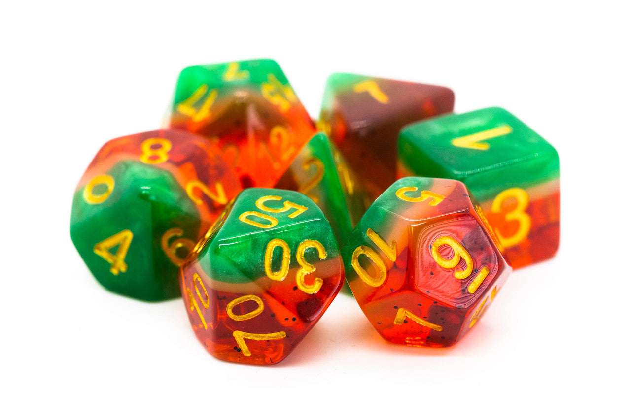 Old School Dice and Accessories Gradients Dice - Watermelon | Grognard Games