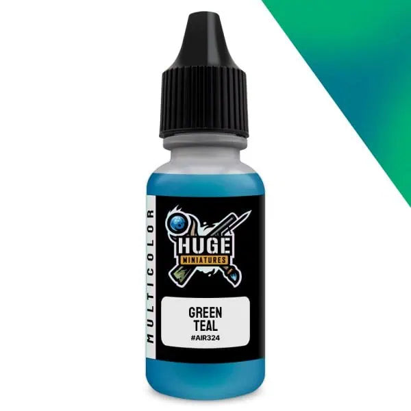 Huge Miniatures Green Teal Multicolor Paint | Grognard Games
