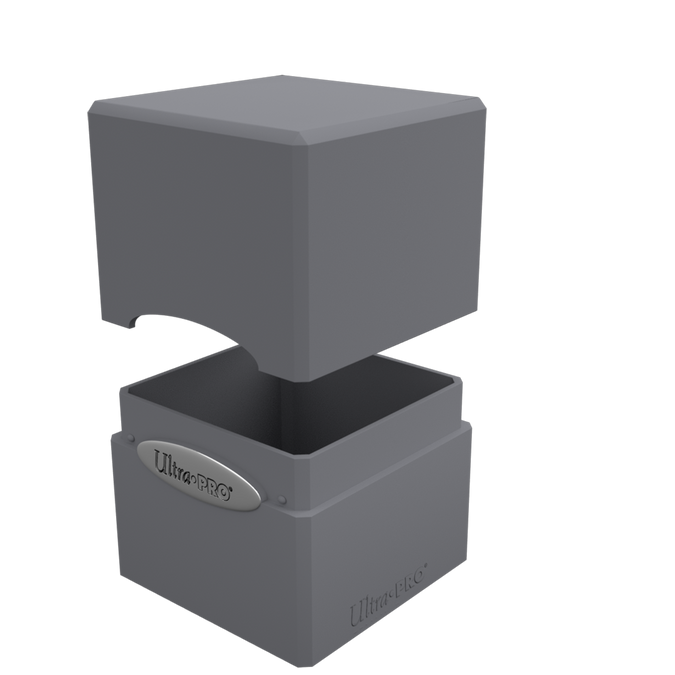 Deck Box Satin Cube: Smoke Grey UP | Grognard Games