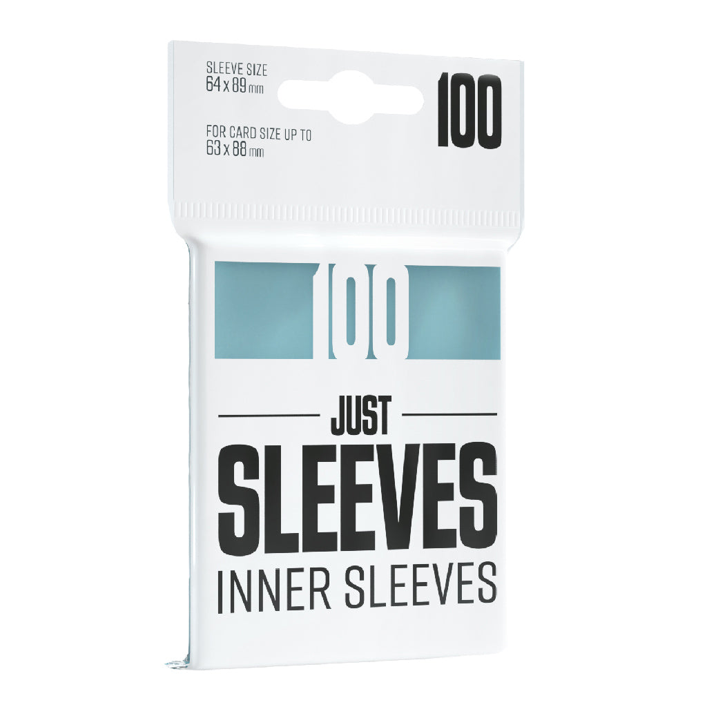 Just Sleeves Inner Sleeves (100 Sleeves) | Grognard Games