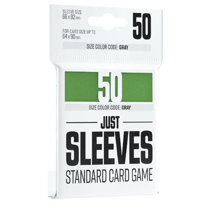 JUST SLEEVES - STANDARD CARD GAME GREEN (50) | Grognard Games