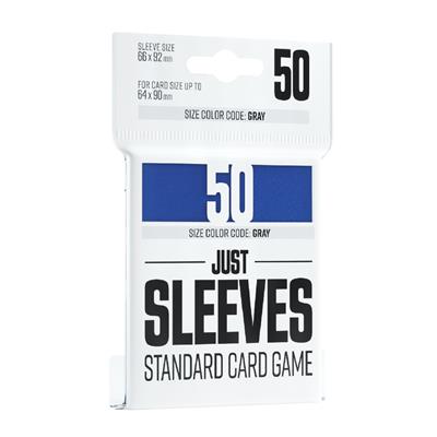 JUST SLEEVES - STANDARD CARD GAME BLUE (50) | Grognard Games